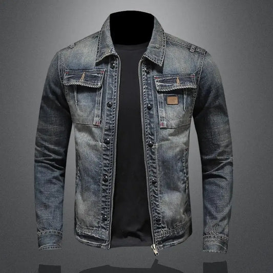 LEON | Retro Denimjacka med Vintagelook