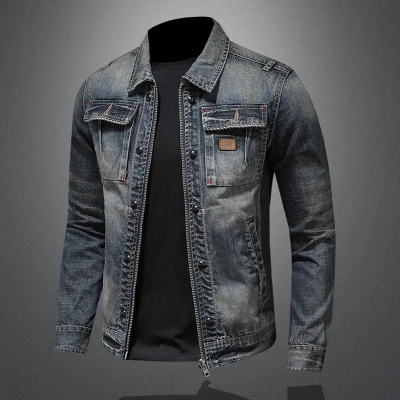 LEON | Retro Denimjacka med Vintagelook