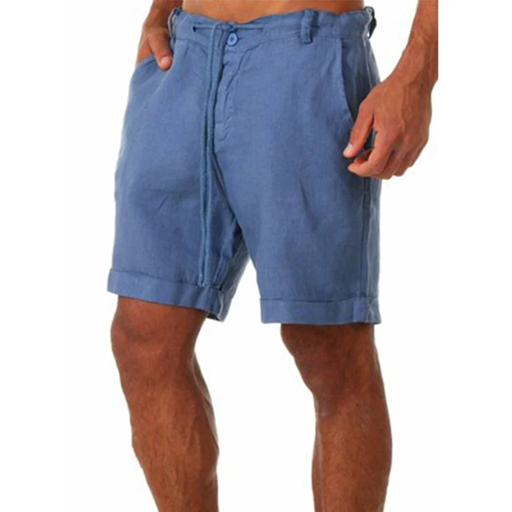 Herrshorts i bomull i linne - Jonatan