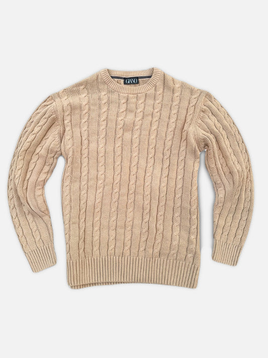 GIANO - CREWNECK GENSER FLETTEMØNSTER