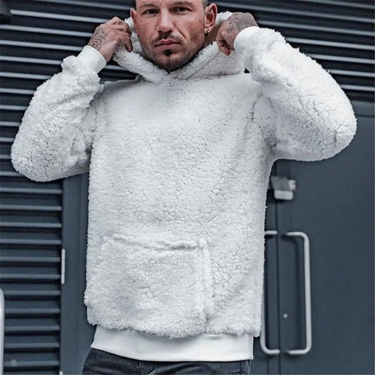Kabil | Klassisk teddy-hoodie för män