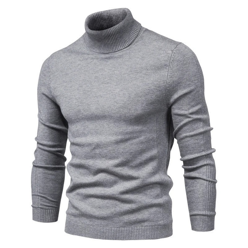 Slim turtleneck tröja för män