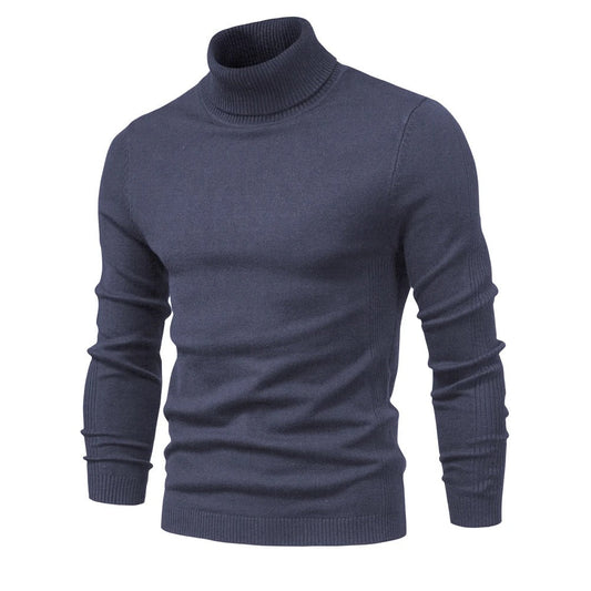 Slim turtleneck tröja för män