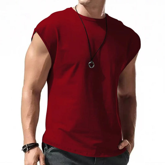 Ny ärmlös T-shirt för män - Jerker